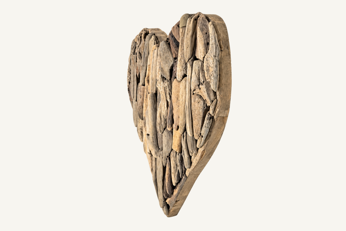 Teak Root Heart Wall Decor, alternate view