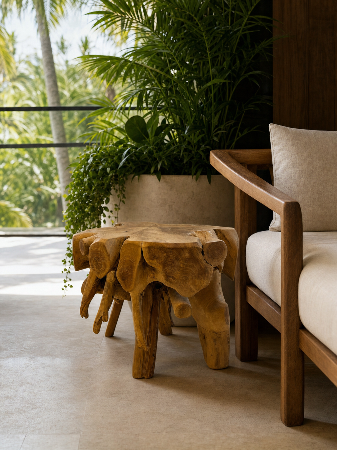 Teak Root Side Table: image 4