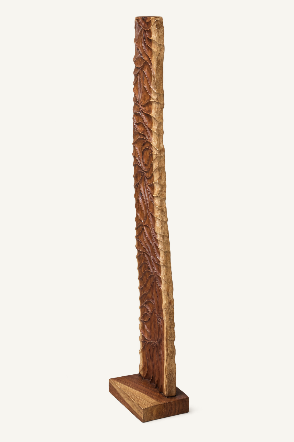 Teak Totem Stand, alternate view