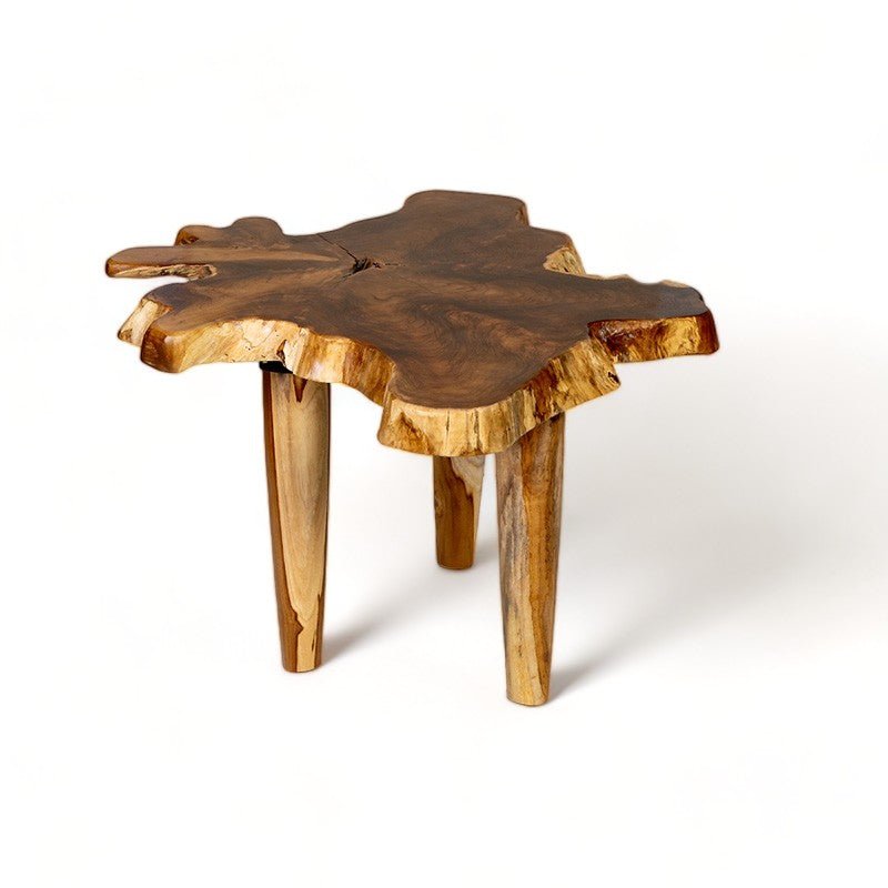Organic Teak Root Coffee Table handcrafted teak root table by Cabana Miami