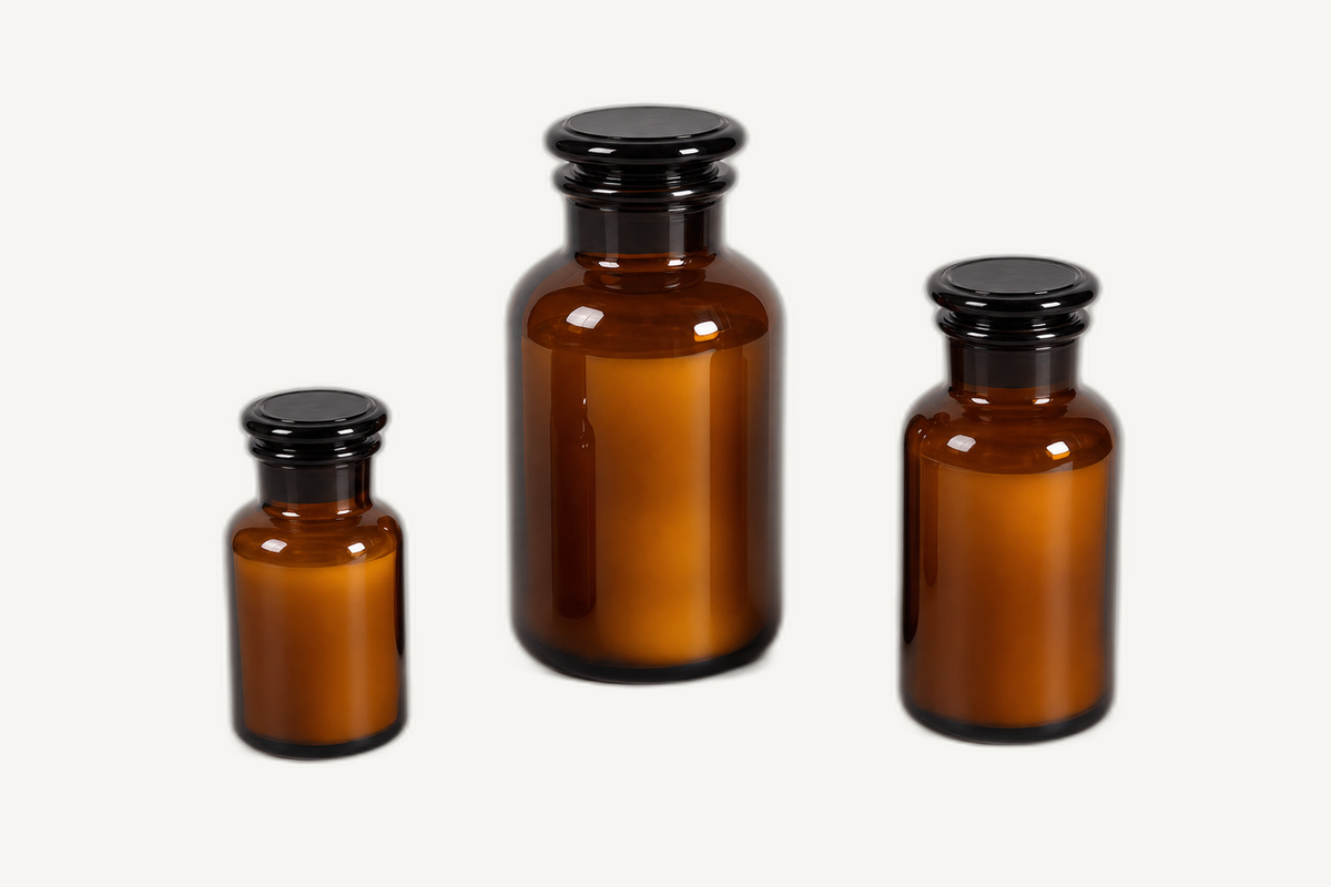 vintage jar candles angle-3 on Cabana off-white background