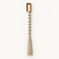 Beaded Cotton Wall Hanging in White, catalog view
