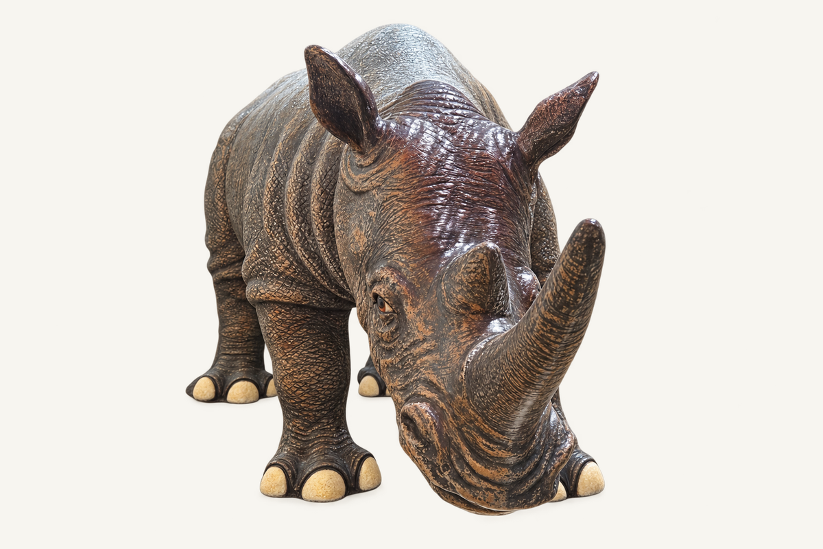 Wild Coast Rhino Sculpture, view 3