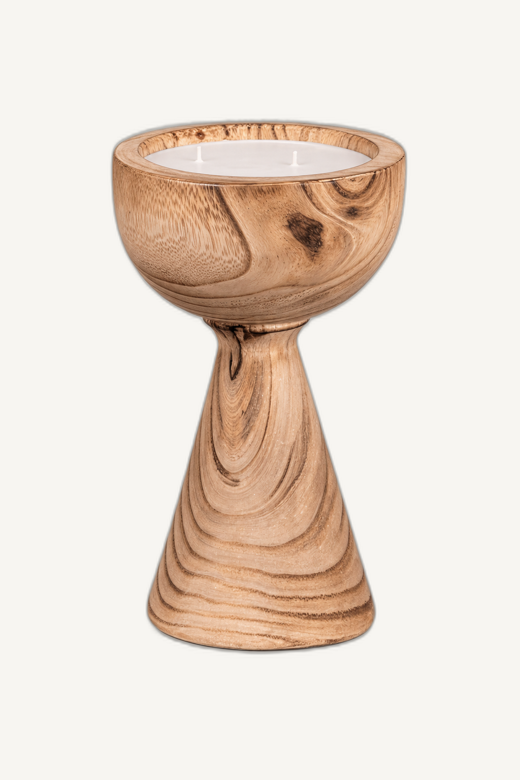 wood grail candles angle-3 on Cabana off-white background