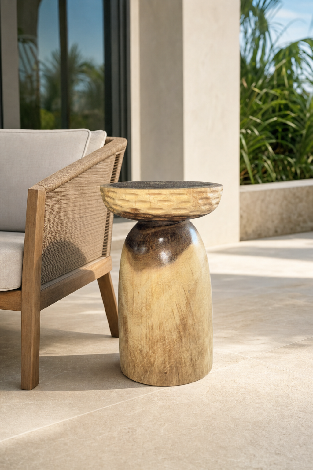Yunus Side Table styled in an interior